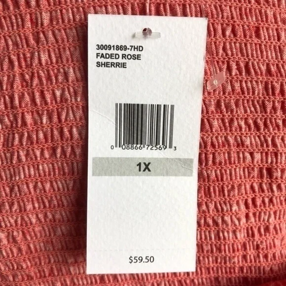 Jessica Simpson shades rose sherrie ruffle top - Picture 6 of 7